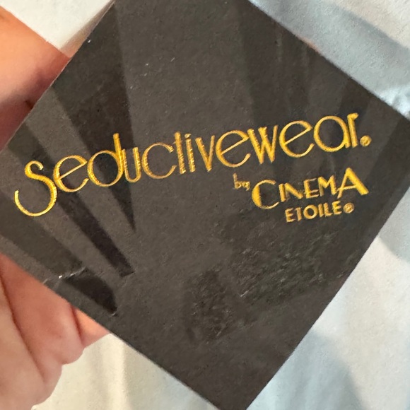 Elegant Lace Trimmed Nightgown Light Blue girly glam, playful intimate wear - Picture 10 of 11